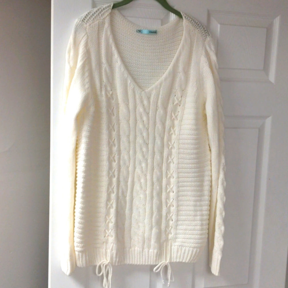 Women's cream sweater